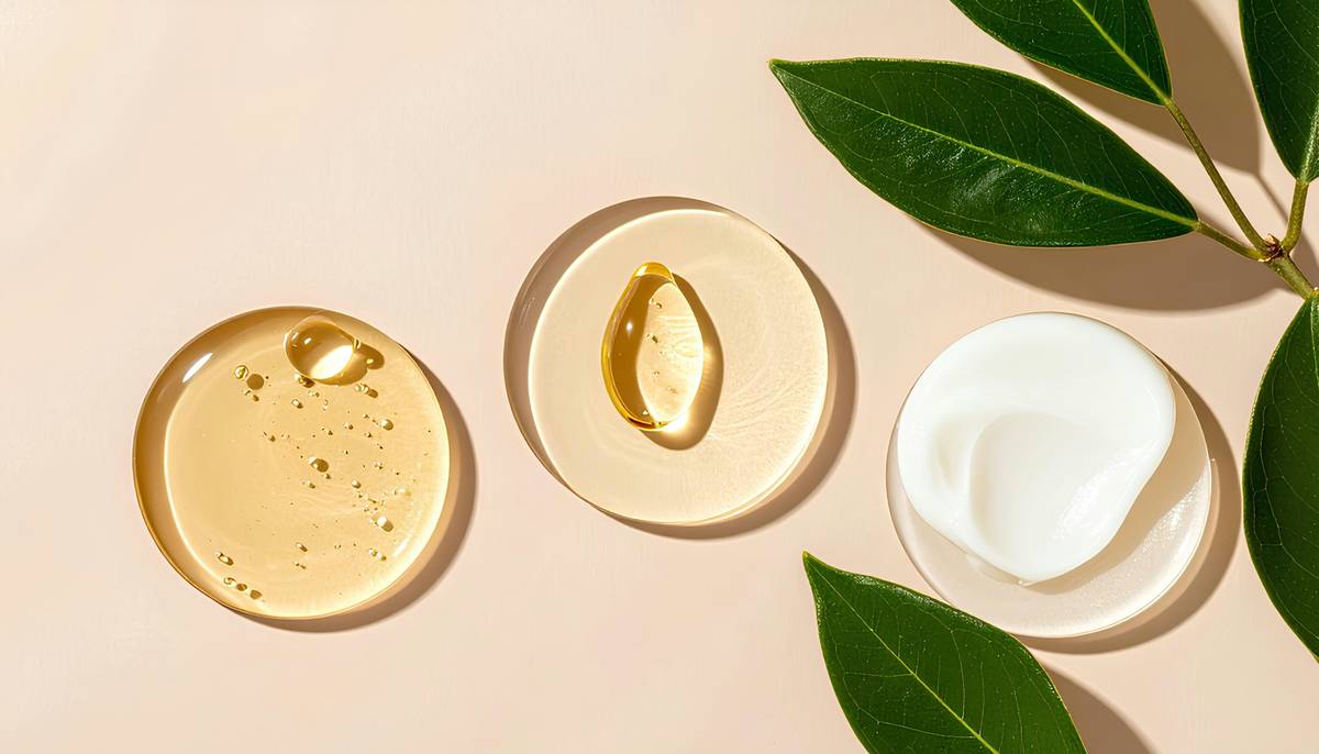 Woman applying oak essential body balm to dry elbows for long-lasting moisture